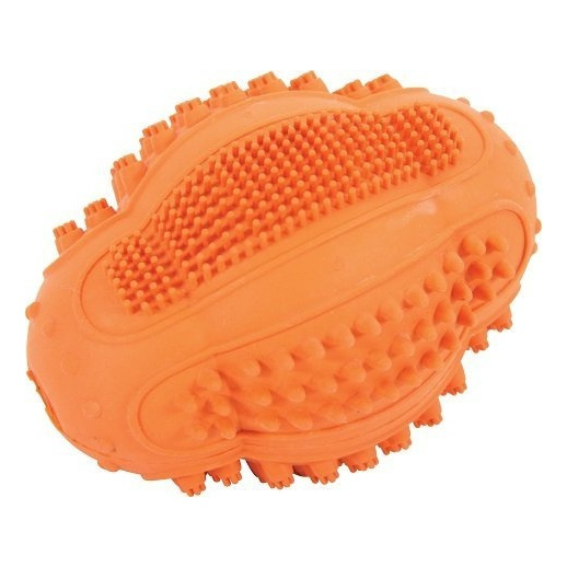 ZOLUX Zabawka dla psa piłka kauczukowa do rugby Dental 8 cm