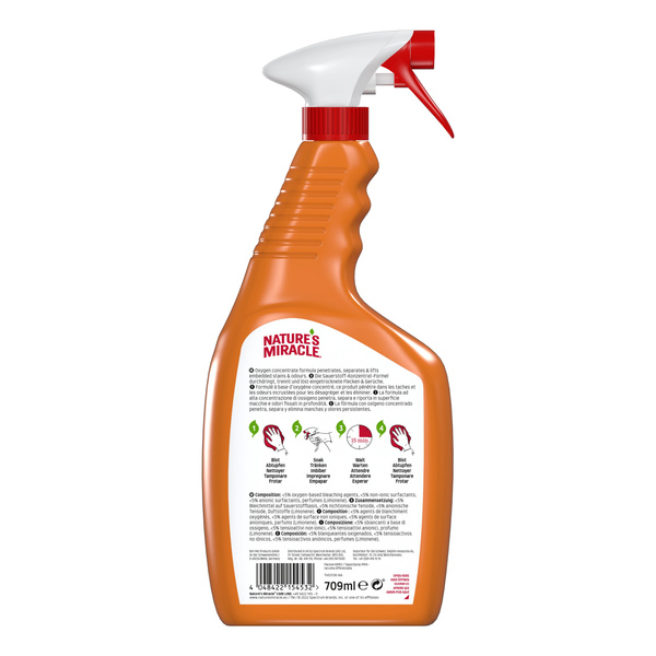 NATURES MIRACLE Płyn do usuwania starych plam kot SET-IN OXY 709ml
