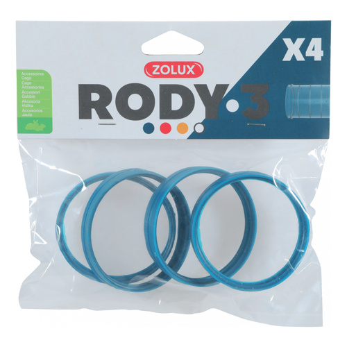 Zolux Złączka do klatki 4 szt RODY 3 kol. niebieski