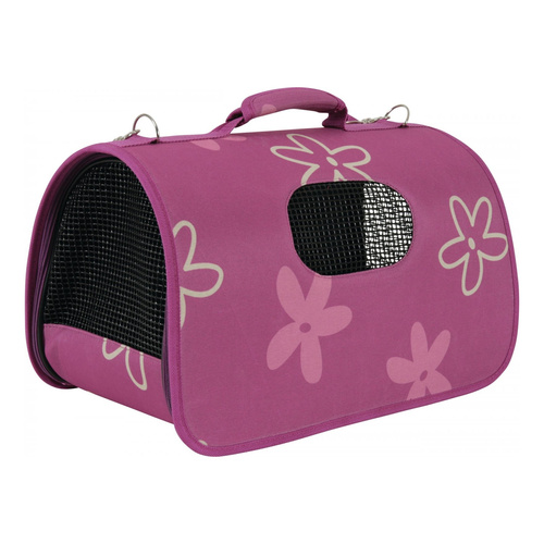 Zolux Torba transportowa dla psa i kota FLOWER duża fuksja