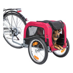 Trixie Przyczepka rowerowa, czerwono-czarna, S: 53 × 60 × 60/117 cm