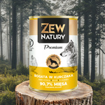 Mokra Karma Dla Psa Bogata w Kurczaka Puszka 800g Zew Natury PREMIUM