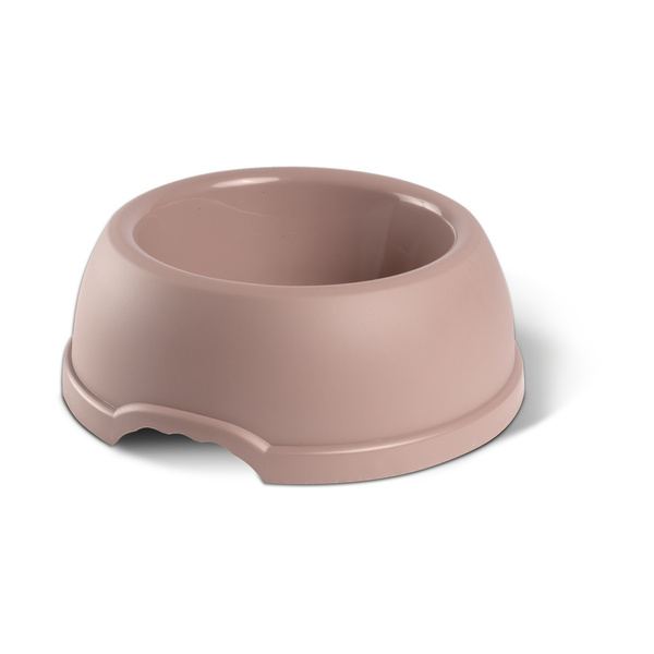 Barry King Miska plastikowa dla psów  S, 0,38L,  beżowa, śr. 17cm,