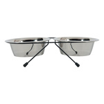 ZOLUX Miski dla psa na stojaku metalowym INOX 2 szt. 700 ml