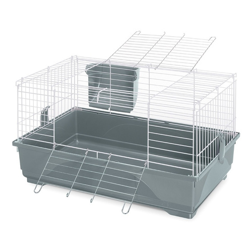 IMAC Easy 80 klatka dla gryzoni/królika szara 80x485x42 cm
