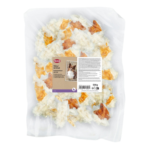 Trixie Skóra królicza z sierścią, przysmak, dla psa, 500g