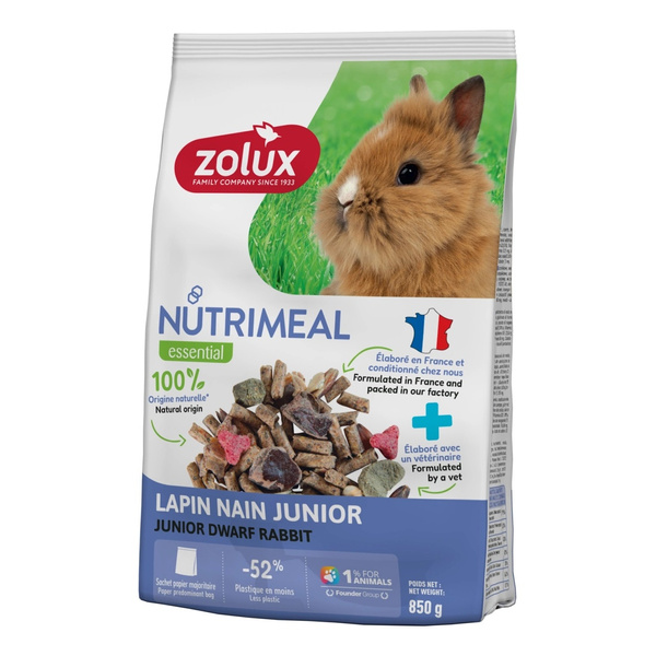 ZOLUX Karma mieszanka dla królika miniaturki junior NUTRIMEAL 4 850g