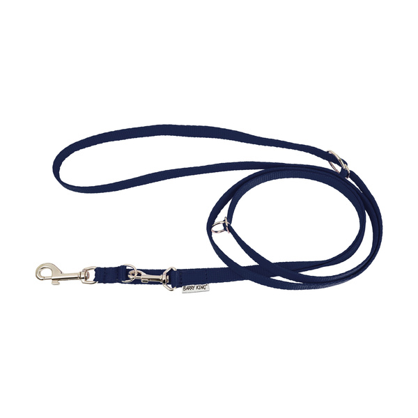 Barry King Classic smycz regulowana dla psa, granat, M-L, 20mm/2m