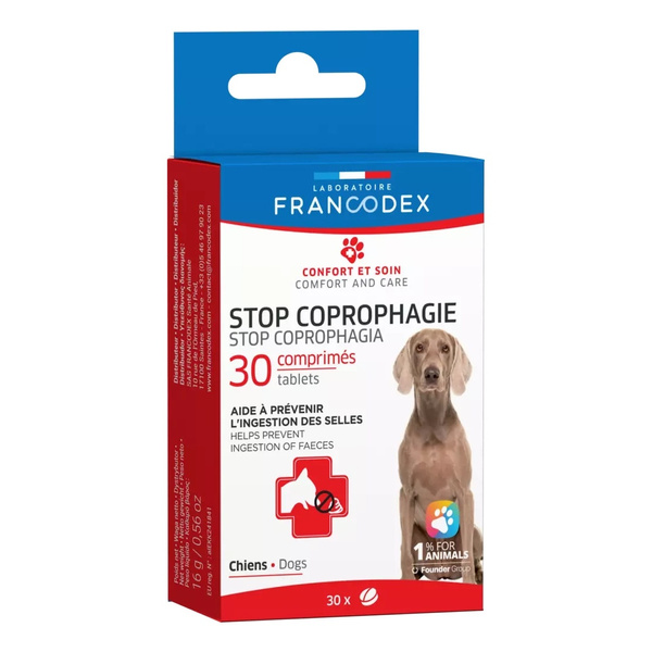 FRANCODEX Karma uzupełniająca dla psów STOP KOPROFAGIA 30 szt.