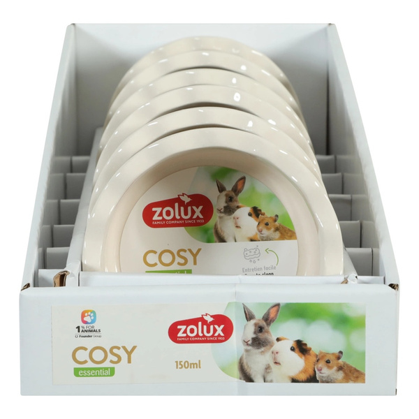 ZOLUX Miska ceramiczna dla gryzonia COSY 150 ml w groszki