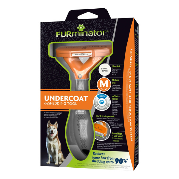 FURMINATOR Szczotka dla psów krótkowłosych - Medium