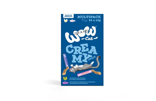 WOW CAT Creamy Snack Multipack (24x15g)