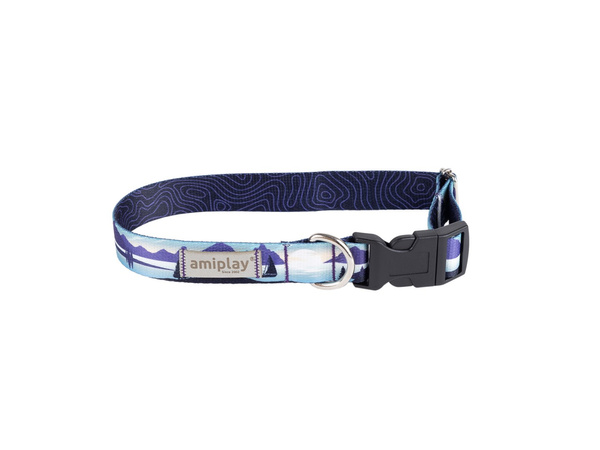 amiplay Obroża regulowana BeNature M 25-40x2cm Trails