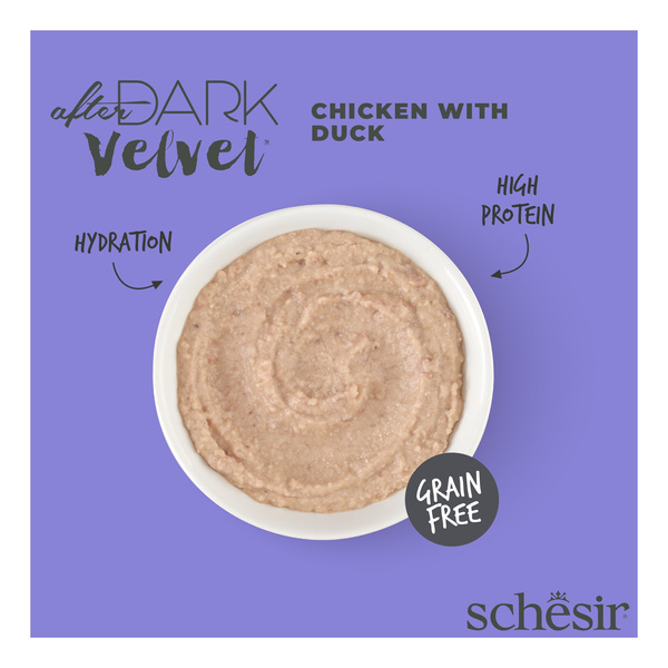 Schesir After Dark Velvet Mousse karma mokra dla kota kurczak z kaczką 80 g