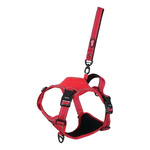 ZOLUX Szelki dla psa ze smyczą automatyczną Easyride M czerwone