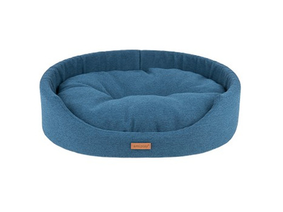 amiplay Legowisko owalne Montana XL 72x63x16cm Niebieski