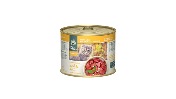 PURE NATURE CAT Junior Rind Kalb - wołowina z cielęciną dla kociąt (200g)