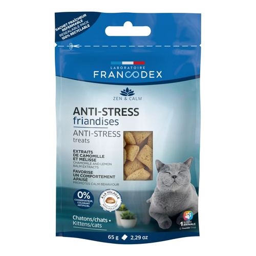 FRANCODEX Przysmak antystresowy dla kotów 65 g