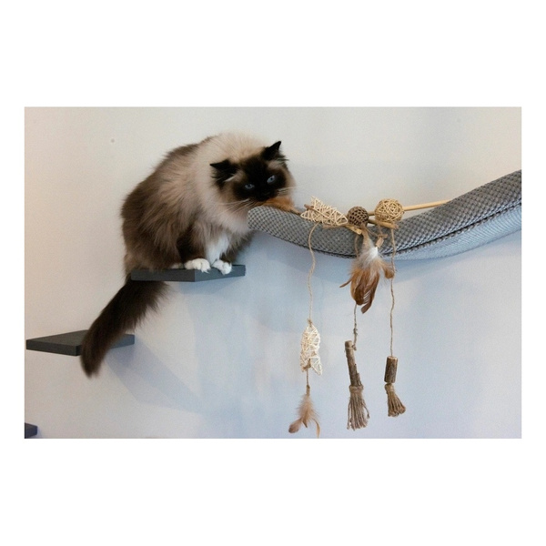 ZOLUX Zabawka dla kota wędka pompon z matatabi ETHICAT 40 cm