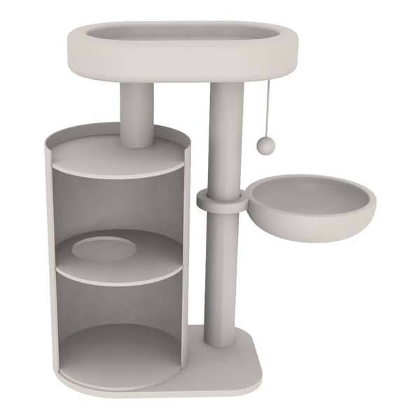 Trixie Dante, drapak stojący, dla kota, biały/zielonyy/szary, 86 cm