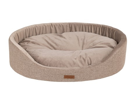 amiplay Legowisko owalne Siena S 46x38x13cm Beżowy