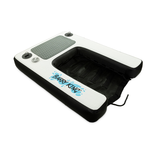 Barry King Rampa, dla psa, biało-czarna, pompowana, 80x60x10cm