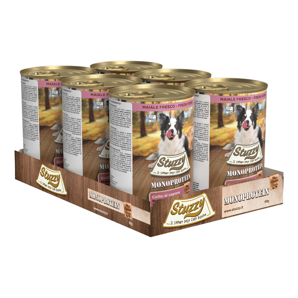 Stuzzy Monoprotein karma mokra dla psa świeża wieprzowina pasztet 400 g