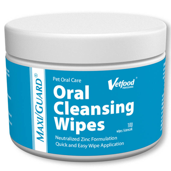 Vetfood MAXI/GUARD Oral Cleansing wipes 100szt higiena jamy ustnej