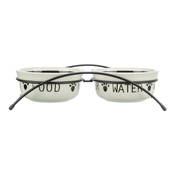 Trixie MISKI ceramiczne NA STOJAKU miska 2 x 600ml