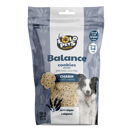 Ciasteczka Dla Psa Charm -Na Lśniącą Sierść I Zdrową Skórę  350G Doypack
