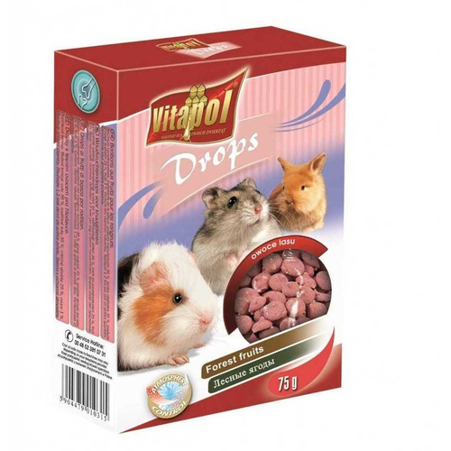 Vitapol DROPSY dla gryzoni OWOCE LASU 75g
