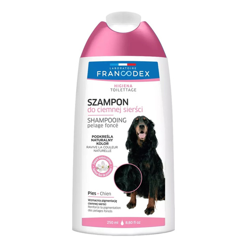 FRANCODEX PL Szampon dla psa do czarnej sierści, bez parabenów 250 ml