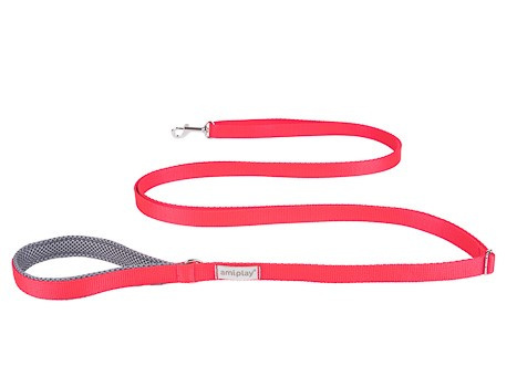 amiplay Smycz SAMBA Easy FixXL 160-300cm /2,5cm czerwony