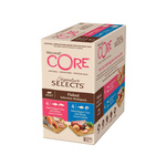 Wellness Core Signature Selects Flaked Multipack zestaw puszek dla kotów dorosłych 4x2 smaki 8x79g