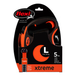 FLEXI Smycz automatyczna dla psa XTREME L taśma 5 m kol. pomarańczowy