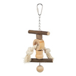 Trixie Zabawka ze sznurem i dzwonkiem Natural Living, 20 cm