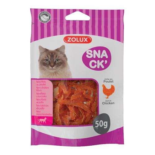 ZOLUX Przysmak dla kota mini filety z kurczaka 50 g