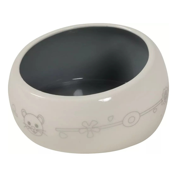 ZOLUX Miska ceramiczna dla gryzonia, przeciw rozsypywaniu 200 ml beż/szary
