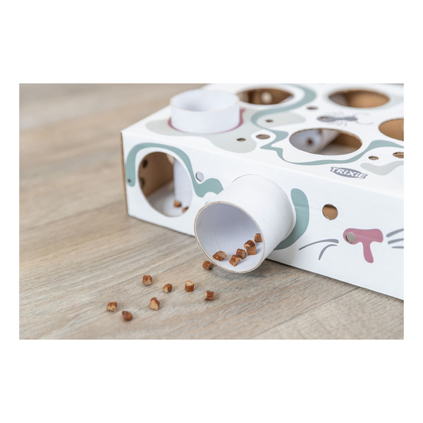 Trixie Cat Activity Paws'n'Treats Box, zabawka edukacyjna, dla kota, karton, 35 × 7 × 20 cm