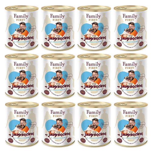 Family First JAGNIĘCINA ziemniak dla Psa 12 x 800g