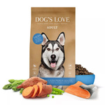 DOG'S LOVE Lachs - łosoś z batatami i spiruliną (2 kg)