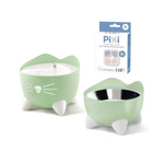 CatIt Pixi Fountain Combo, zestaw poidło Pixi 2,5l + miska, miętowo-zielony, GRATIS opakowanie filtrów CH-7216