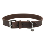 Trixie Obroża Rustic z grubej skóry, L-XL: 57-66 cm/30 mm, ciemnobrązowa