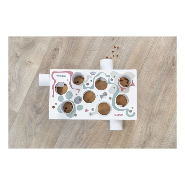 Trixie Cat Activity Paws'n'Treats Box, zabawka edukacyjna, dla kota, karton, 35 × 7 × 20 cm