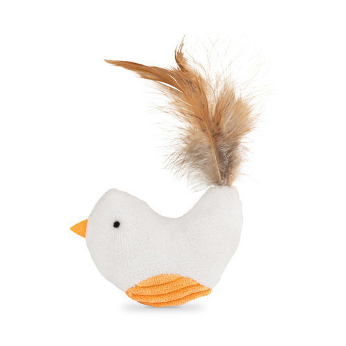 Barry King Zabawka, dla kota, ptak, pluszowy, 8 cm, z piórkiem