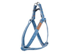 amiplay Szelki regulowane dla psa Jeans Denim XL 50-95x2,5cm Niebieski