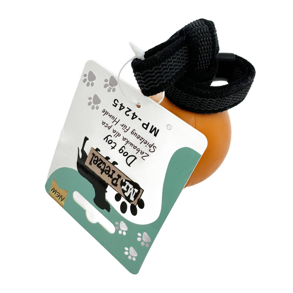 Mr. Pretzel Piłka na sznurku twarda ciężka pełna dla psa 6cm