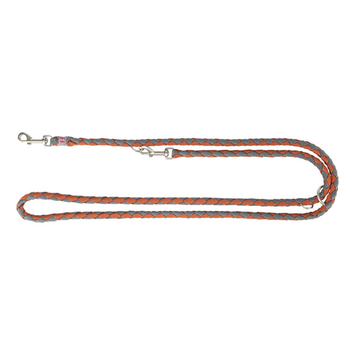 Trixie Cavo, smycz regulowana, dla psa, rdzawy/grafit, S-M: 2.00 m/o 12 mm