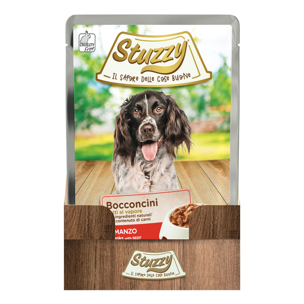 Stuzzy Bocconcini karma mokra dla psa wołowina kawałki 100 g