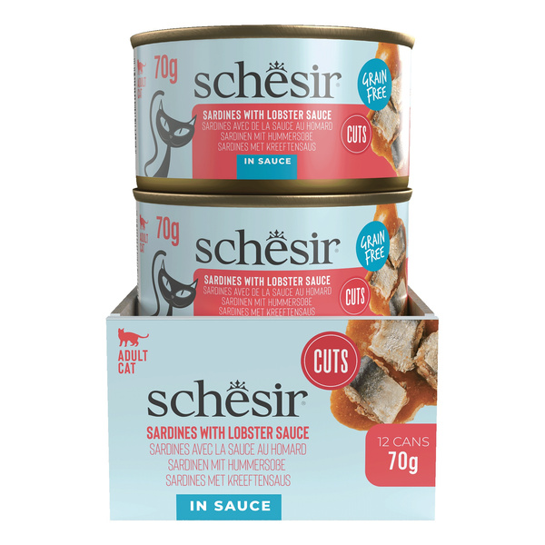 Schesir Cat Can Grill karma mokra dla kota sardynki w sosie z homara 70g